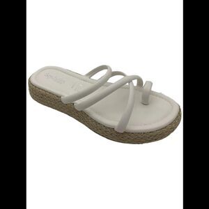 Seychelles Flat Sandals Rule The World White - Medium
